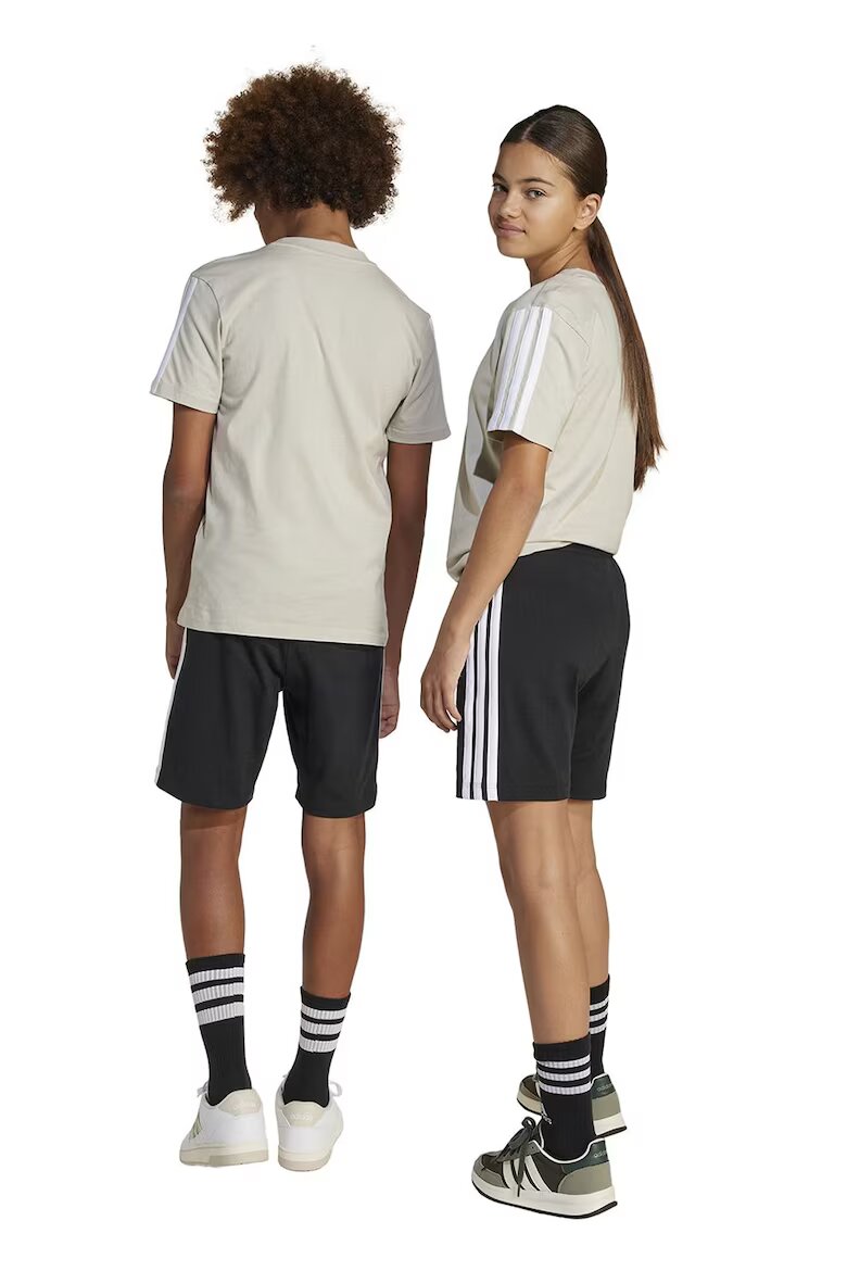 adidas Sportswear Къс панталон с връзка и джобове встрани Черен