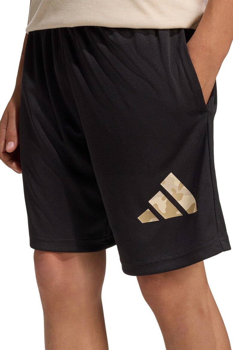 adidas Sportswear Къс спортен екип с лого Черен/Бежов