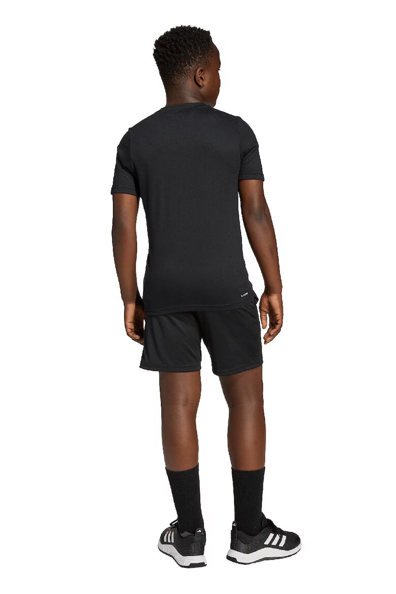 adidas Sportswear Къс спортен екип с лого Черен/Сив