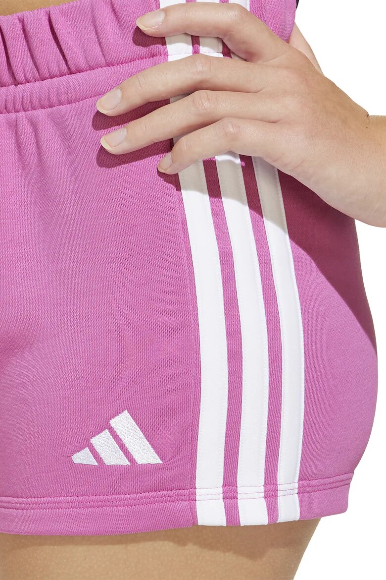 adidas Sportswear Къс спортен панталон с връзка Бял/Розово