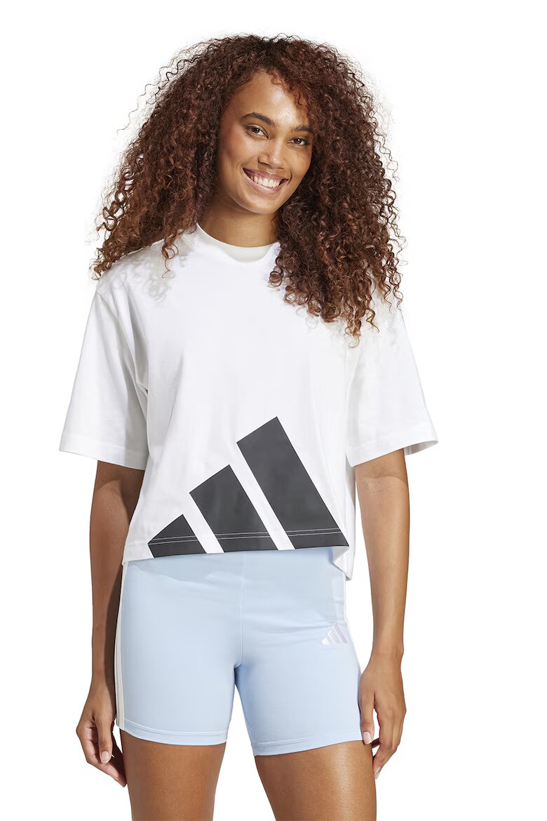 adidas Sportswear Къса свободна тениска Essential Бял