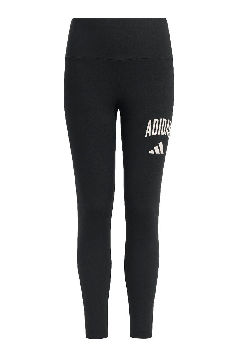 adidas Sportswear Клин с миди талия и лого Черен/Мръснобял