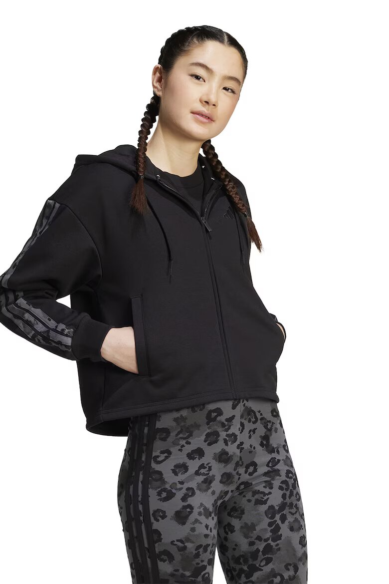 adidas Sportswear Клин с памук с лого Черен/Сив