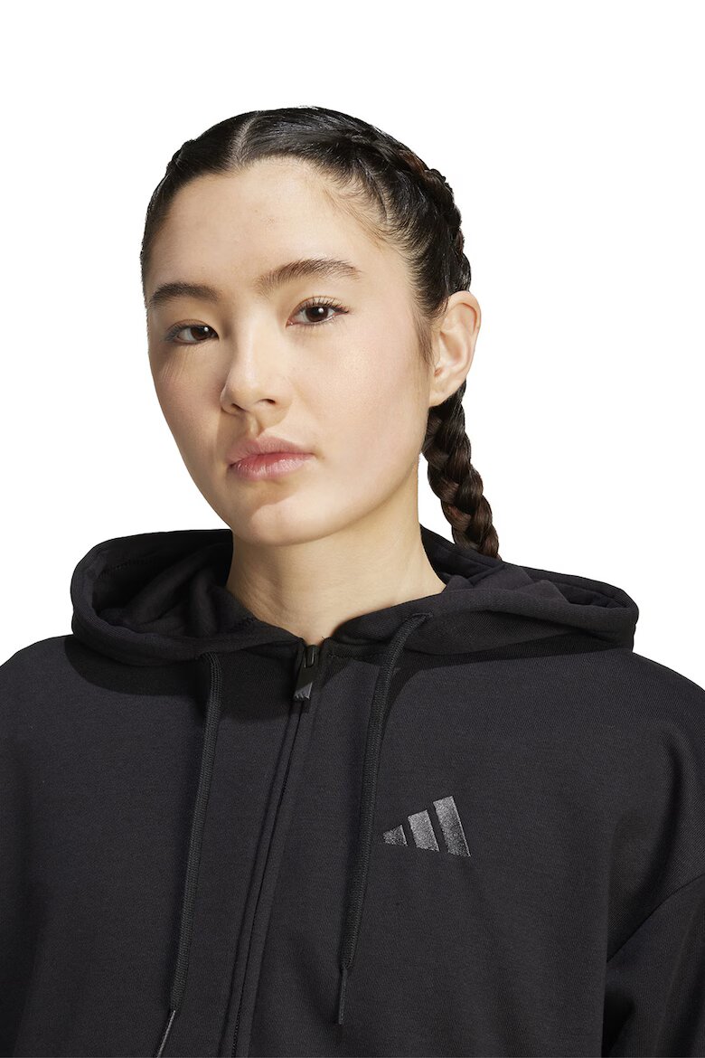 adidas Sportswear Клин с памук с лого Черен/Сив