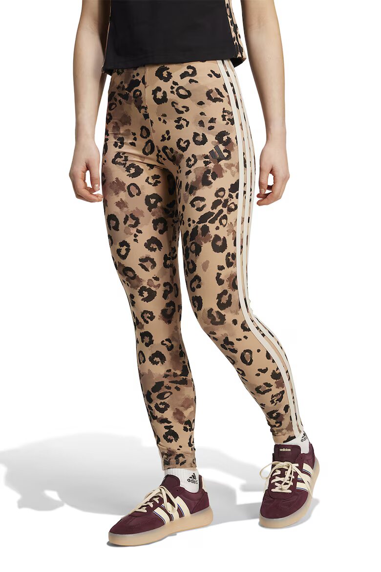 adidas Sportswear Клин с памук с лого Тъмнокафяв/Камел