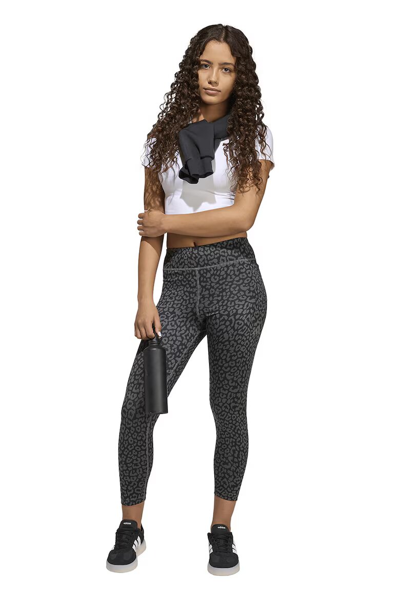adidas Sportswear Клин с висока талия и десен Черен/Сив