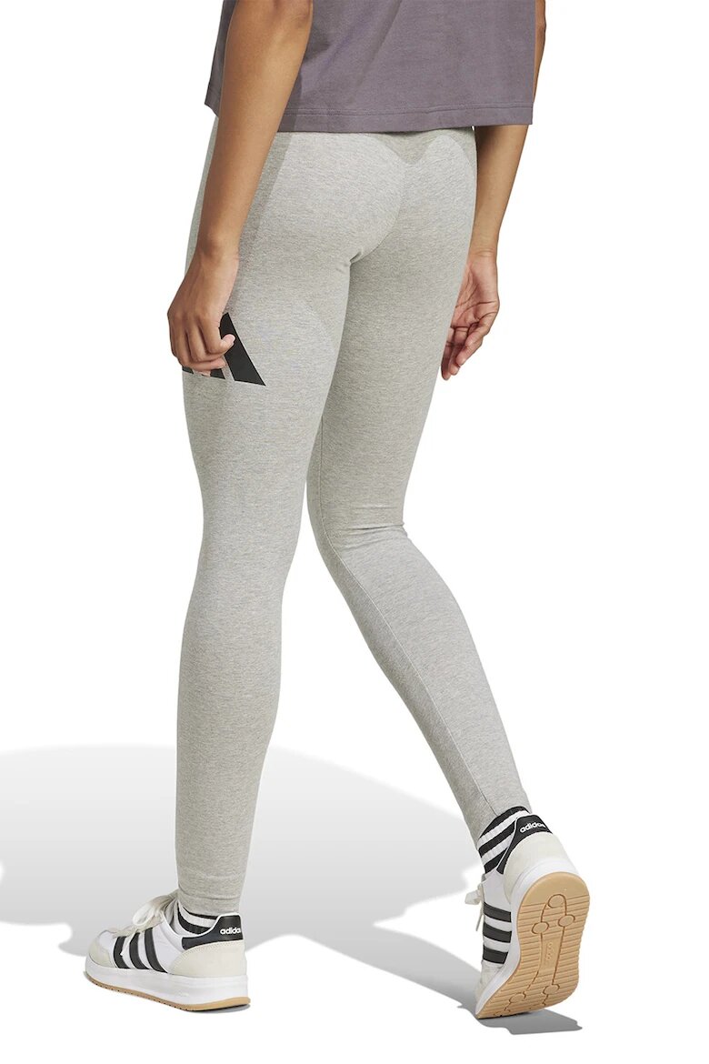adidas Sportswear Клин с висока талия и лого Черен/Светло сив