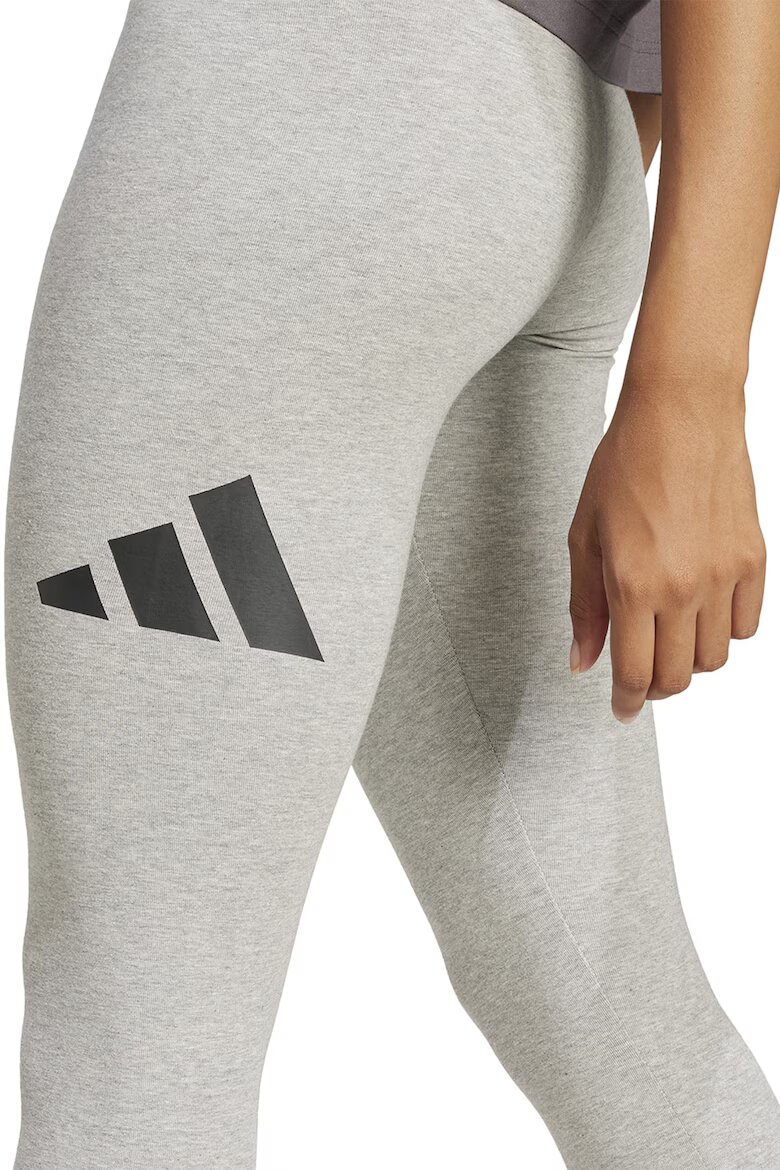 adidas Sportswear Клин с висока талия и лого Черен/Светло сив