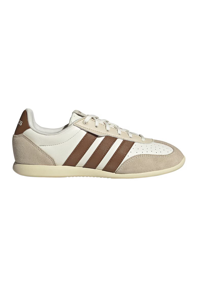 adidas Sportswear Кожени спортни обувки Barred с нисък профил - Кафяв/Мръснобял
