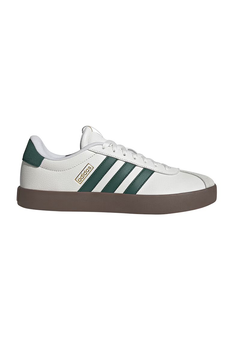adidas Sportswear Кожени спортни обувки VL Court 3.0 - Слонова кост/Тъмнозелен