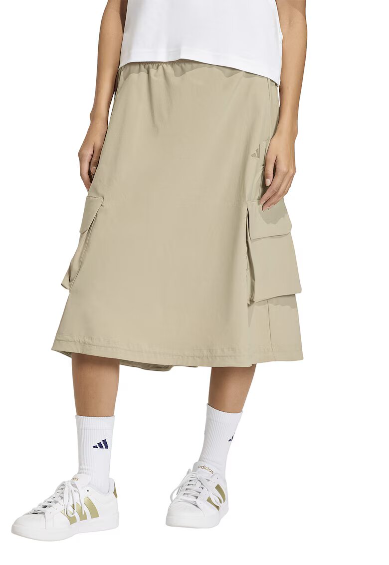 adidas Sportswear Миди карго пола Q2 - Светло бежово