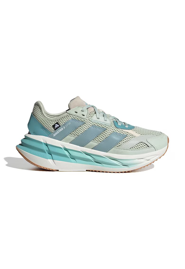 adidas Sportswear Мрежести спортни обувки Adistar 3 с кожа - Бял/Каки