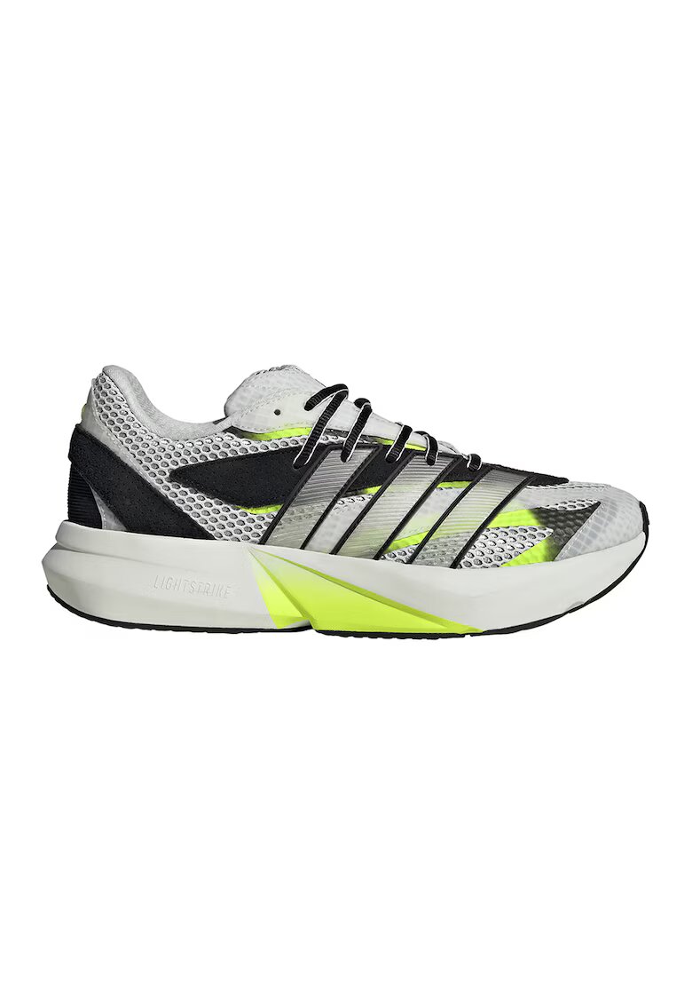 adidas Sportswear Мрежести спортни обувки Lightblaze с контрасти - Слонова кост/Избеляло черно/Лайм зелено