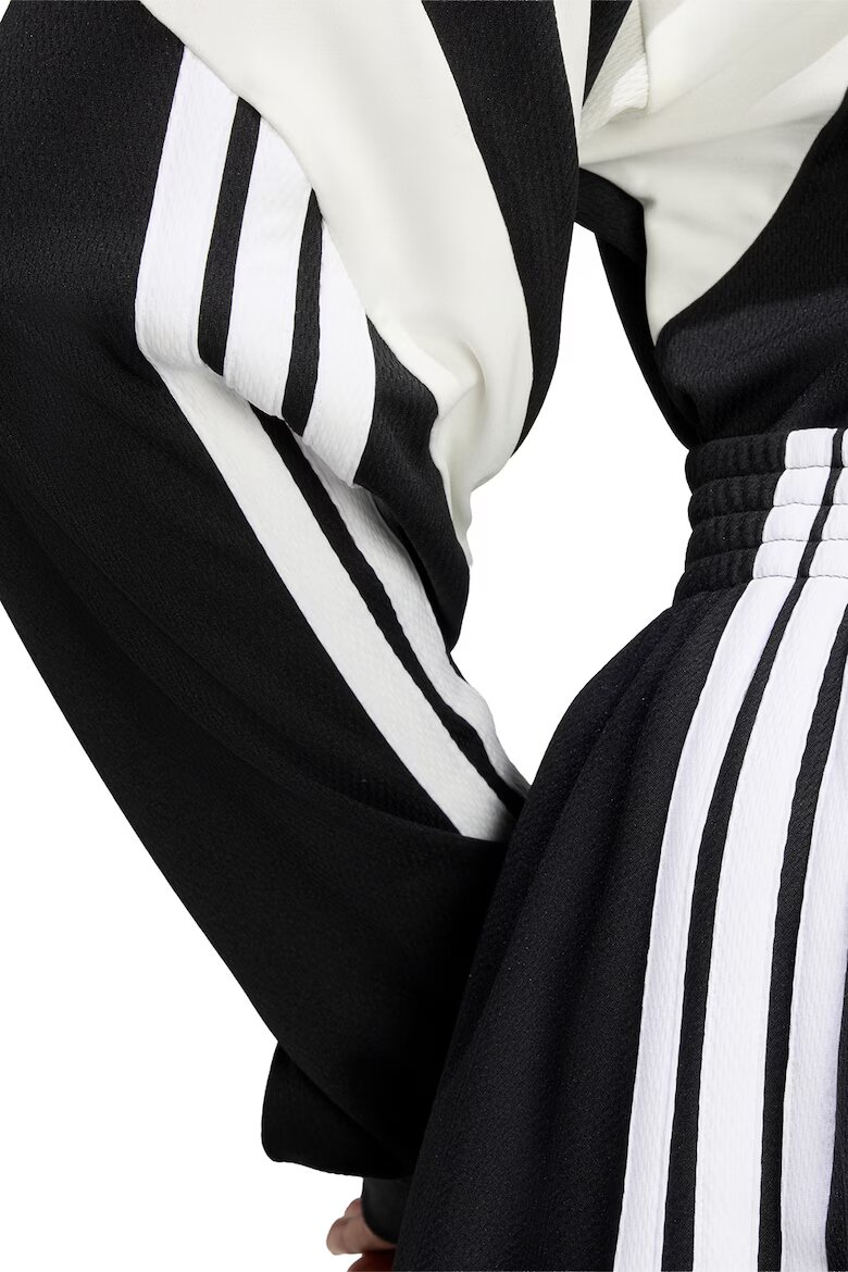 adidas Sportswear Набрана пола с контрастни кантове Черен