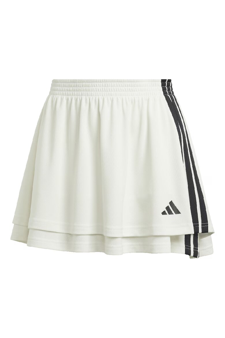 adidas Sportswear Набрана пола с контрастни кантове Черен/Мръснобял