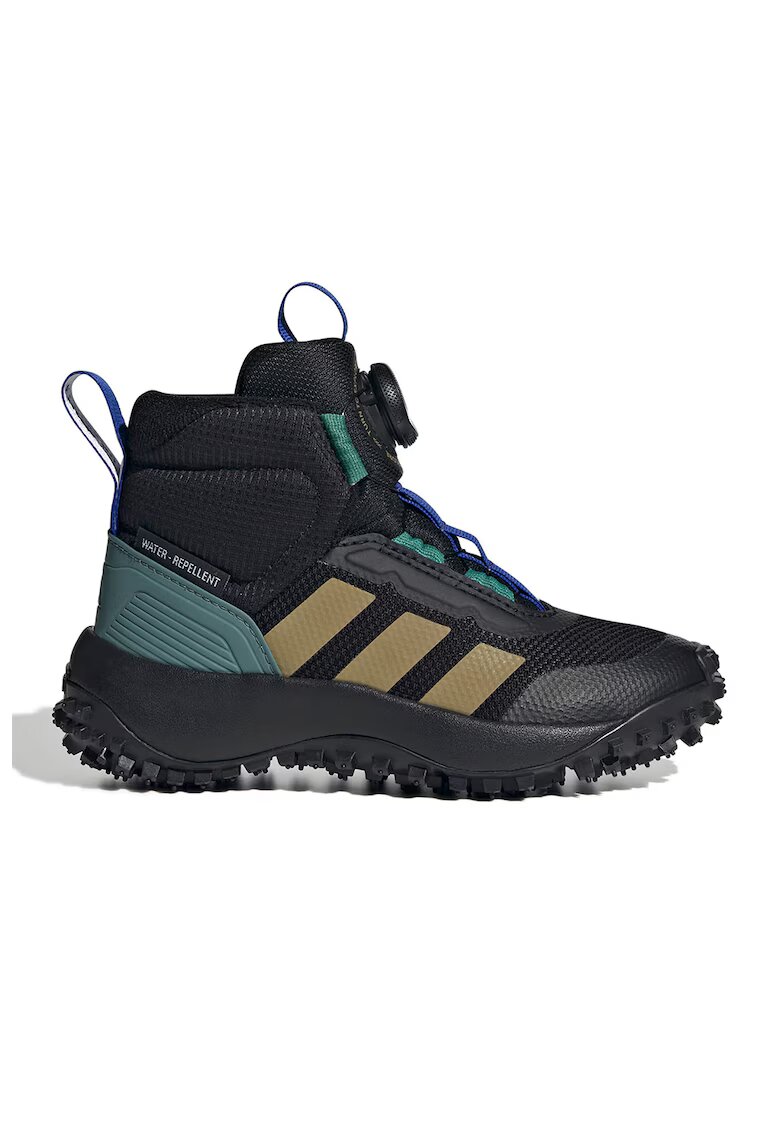 adidas Sportswear Непромокаеми боти - Черен/Сиво-кафяв/Аква зелено