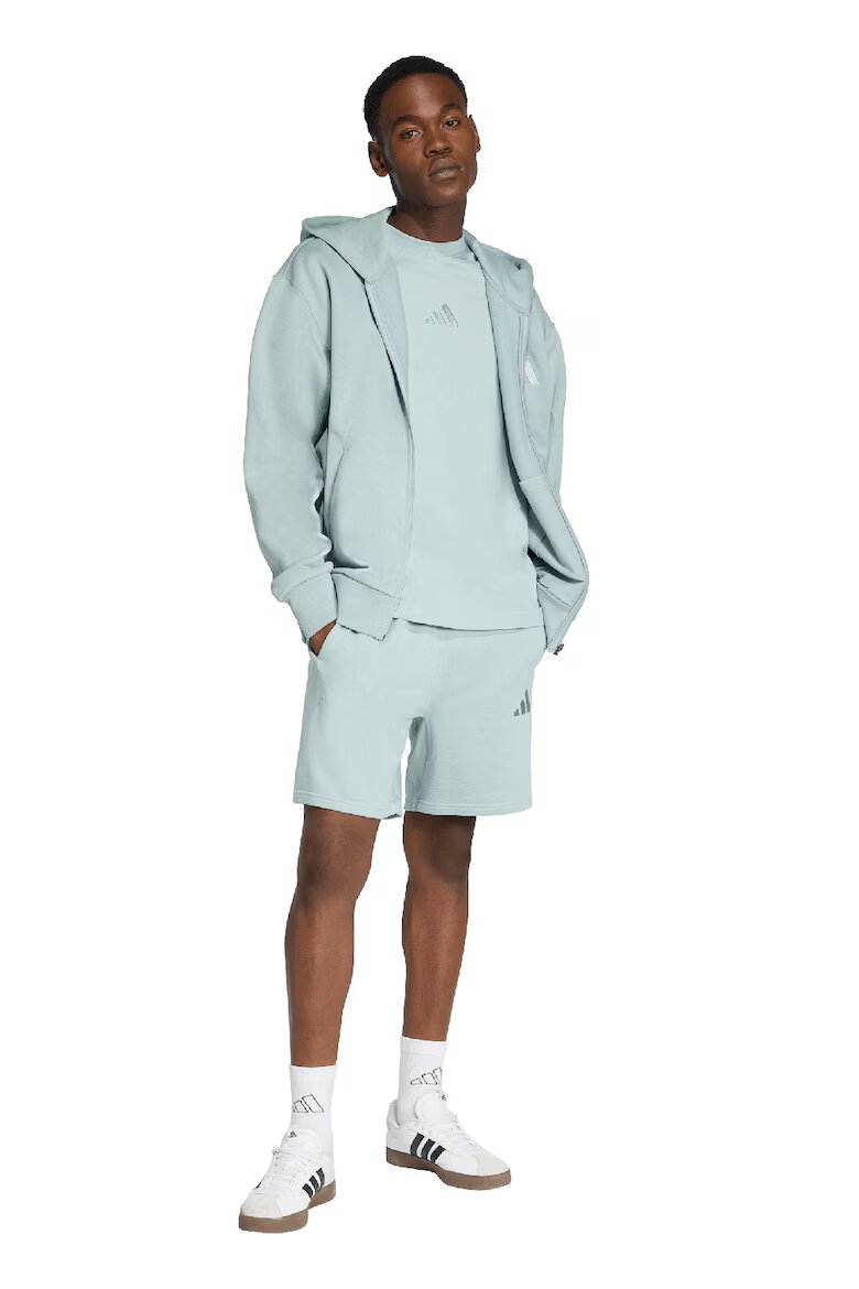 adidas Sportswear Памучен къс панталон Ледено синьо