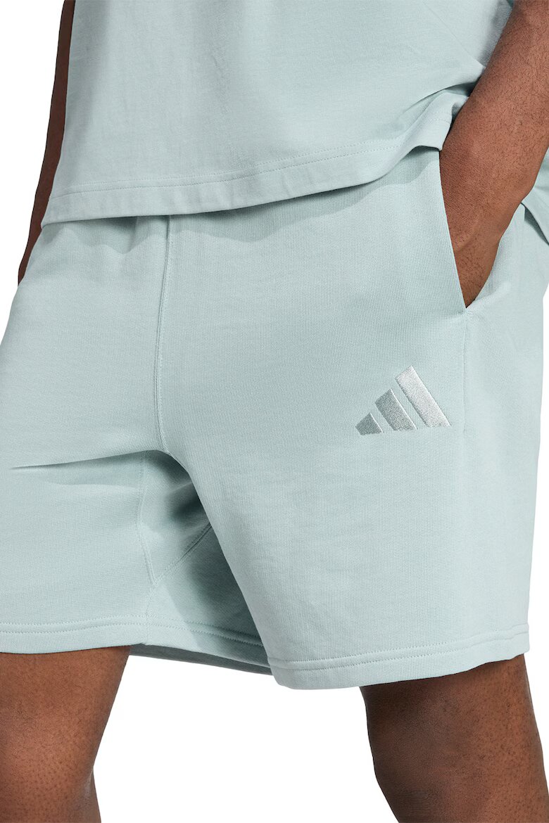 adidas Sportswear Памучен къс панталон Ледено синьо