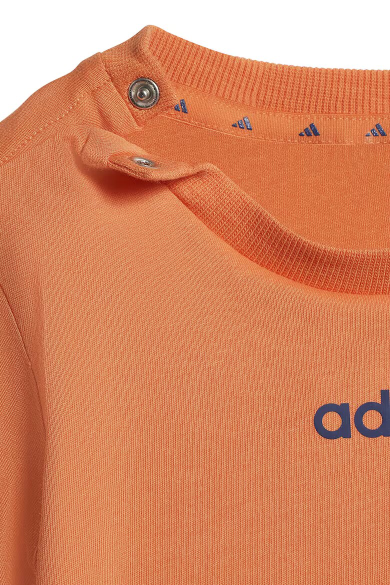 adidas Sportswear Памучна тениска и къс панталон - 2 части Тъмносин/Бледооранжев