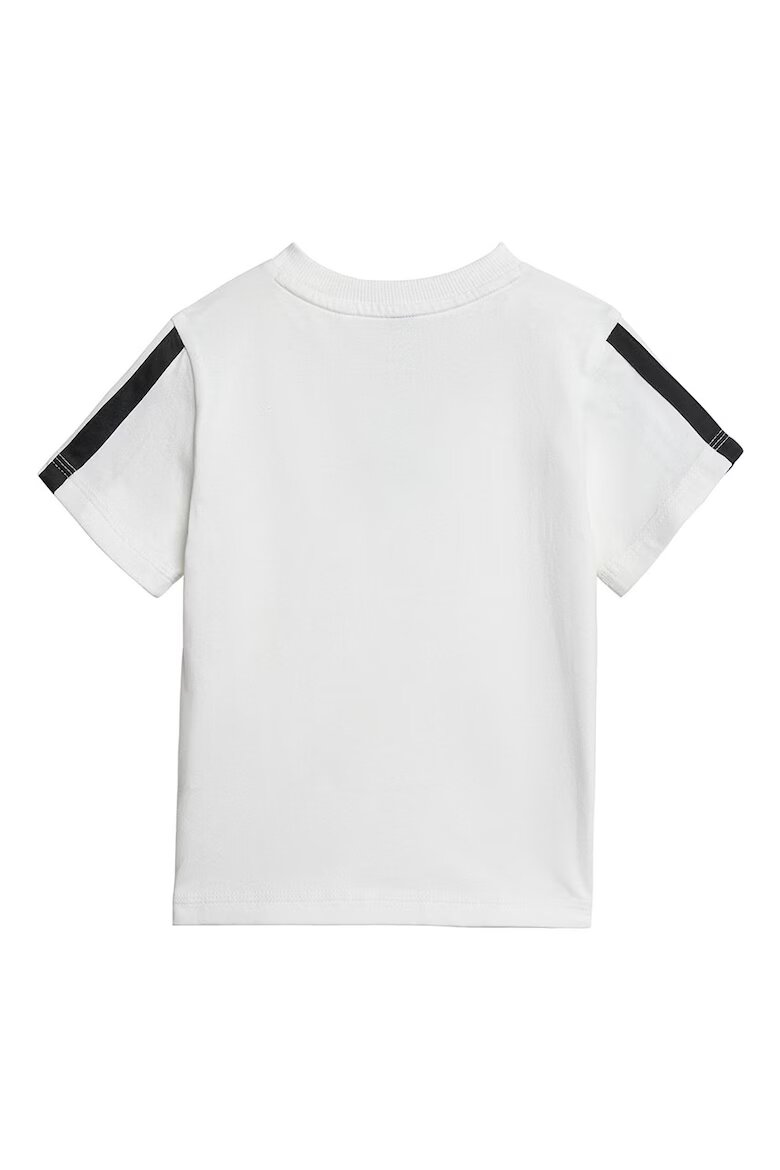 adidas Sportswear Памучни тениска и шорти - 2 части Бял/Черен
