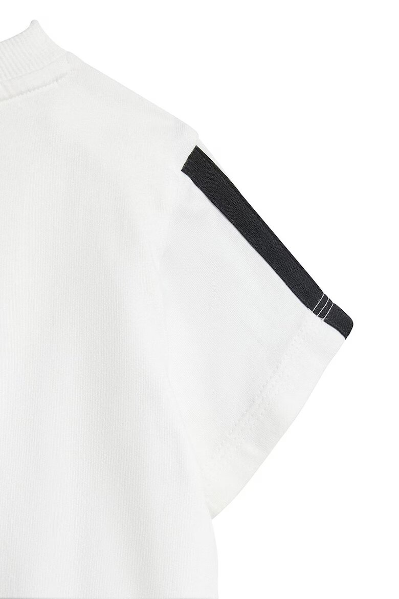 adidas Sportswear Памучни тениска и шорти - 2 части Бял/Черен