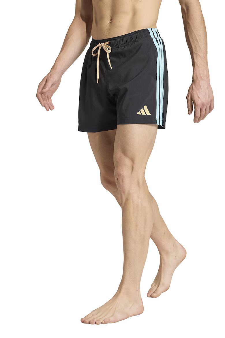 adidas Sportswear Плувни шорти с лого Черен/Ледено синьо/Крем