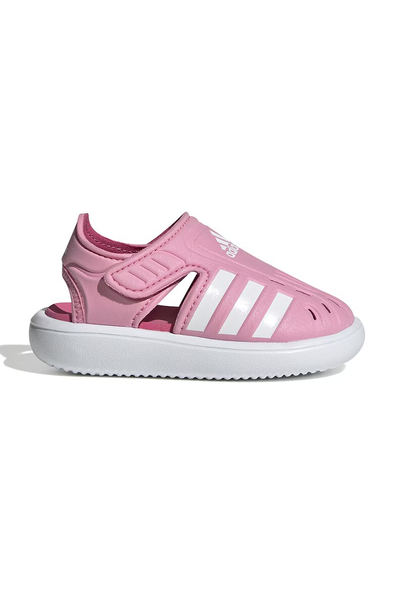 adidas Sportswear Сандали със затворен връх и контрастно лого Пастелнорозов/Бял
