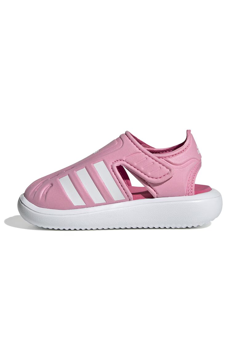adidas Sportswear Сандали със затворен връх и контрастно лого Пастелнорозов/Бял