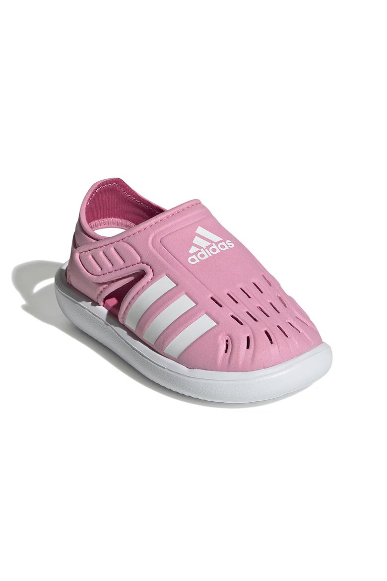 adidas Sportswear Сандали със затворен връх и контрастно лого Пастелнорозов/Бял