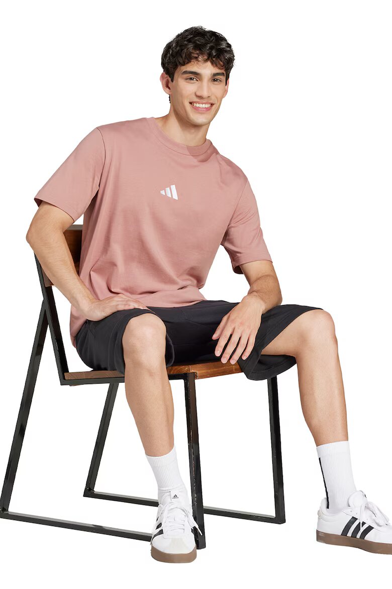 adidas Sportswear Шорти с памук и лого Бял/Черен