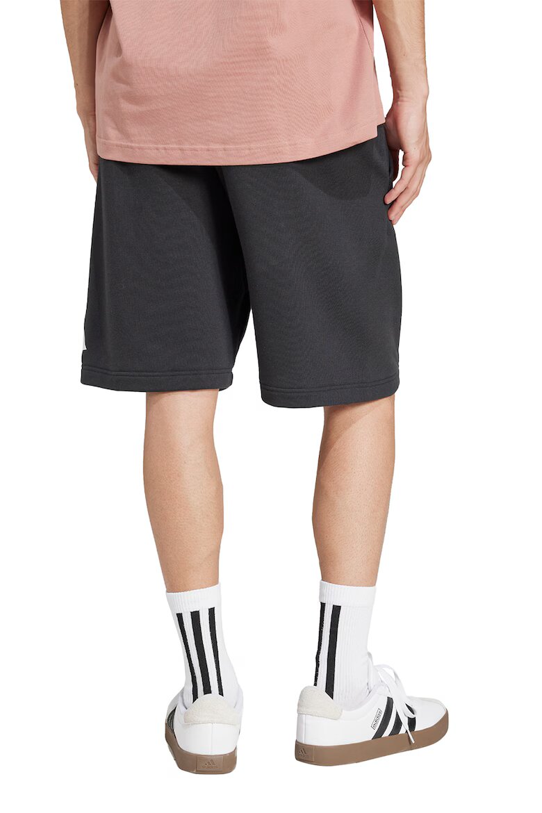 adidas Sportswear Шорти с памук и лого Бял/Черен