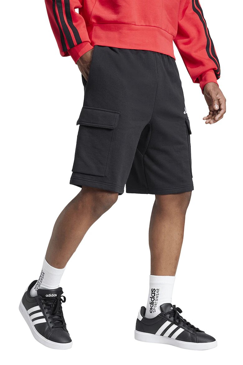 adidas Sportswear Шорти с връзка Бял/Черен