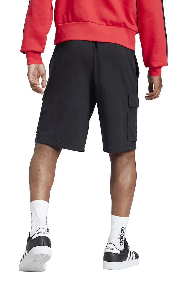 adidas Sportswear Шорти с връзка Бял/Черен
