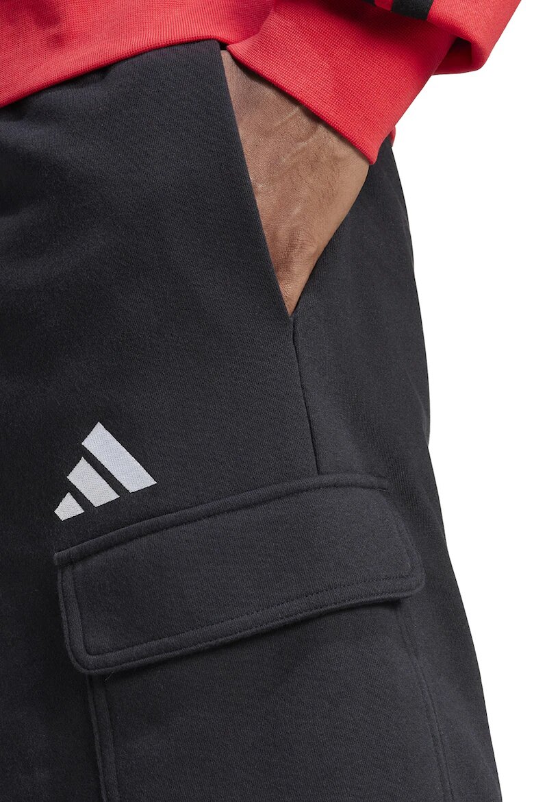 adidas Sportswear Шорти с връзка Бял/Черен