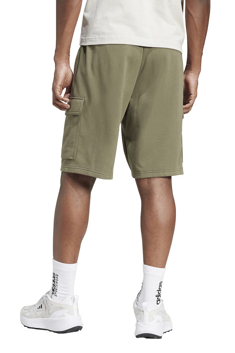 adidas Sportswear Шорти с връзка Черен/Бледозелен