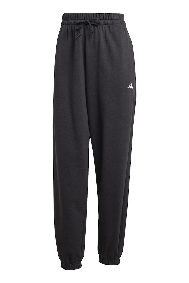 adidas Sportswear Скосен спортен панталон с връзка Бял/Черен