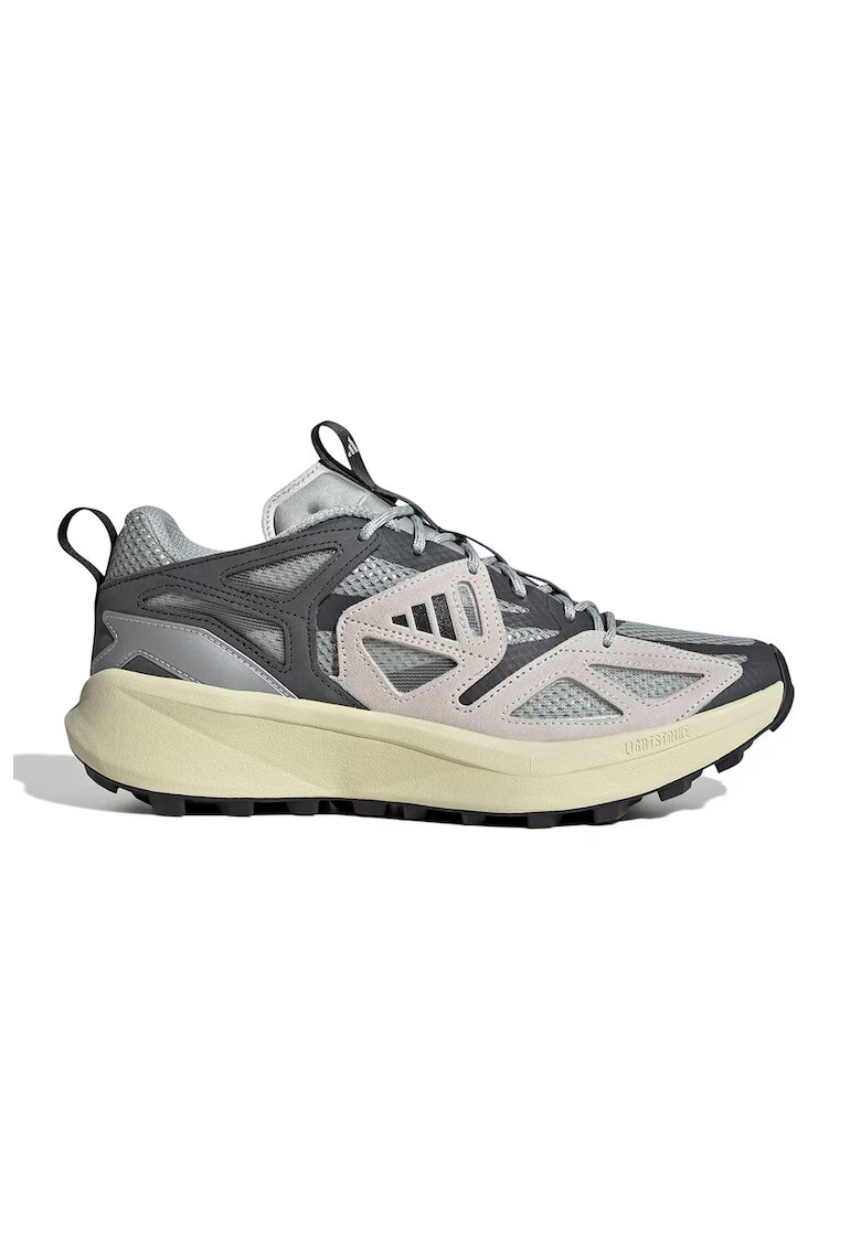 adidas Sportswear Скосени спортни обувки Kantai с велур - Слонова кост/Сив