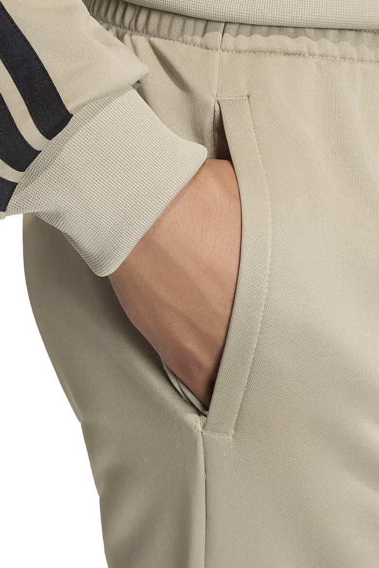 adidas Sportswear Слим спортен екип с лого Бежов