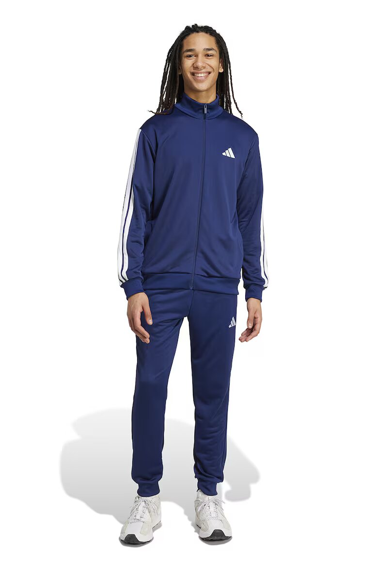 adidas Sportswear Слим спортен екип с лого Бял/Тъмносин