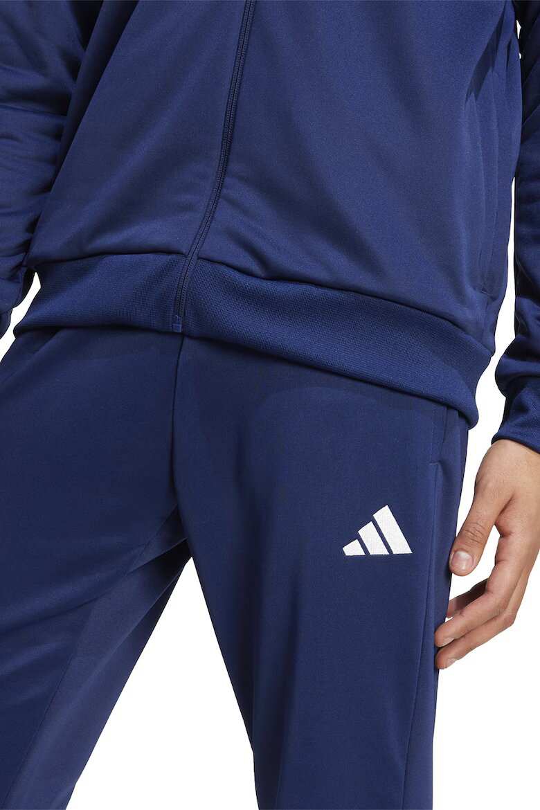 adidas Sportswear Слим спортен екип с лого Бял/Тъмносин