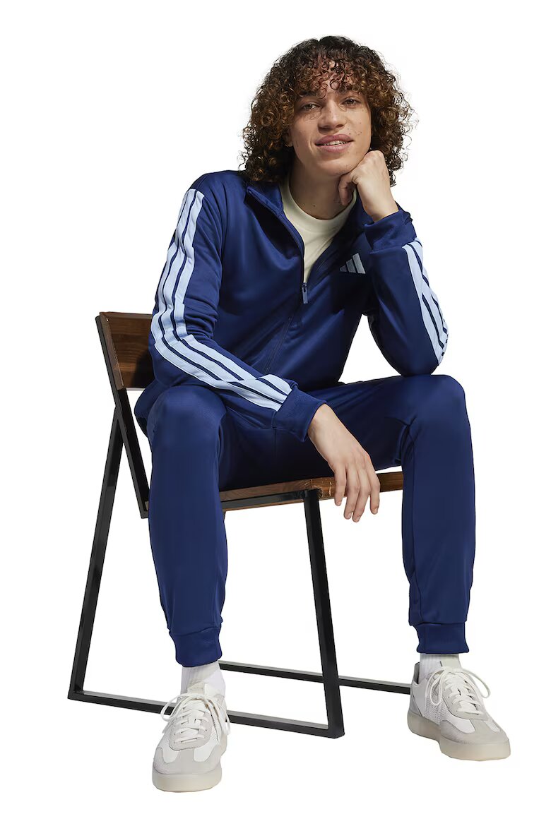 adidas Sportswear Слим спортен екип с лого Тъмносин