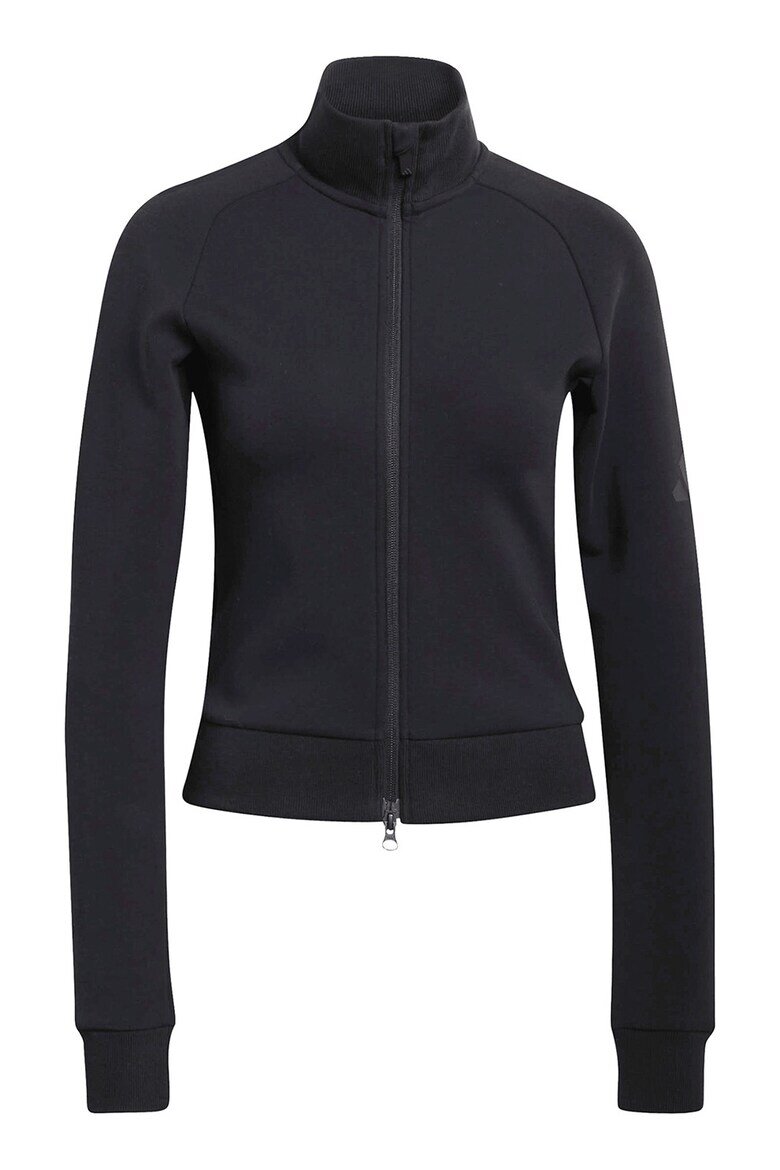 adidas Sportswear Слим суитшърт с модал с цип Черен