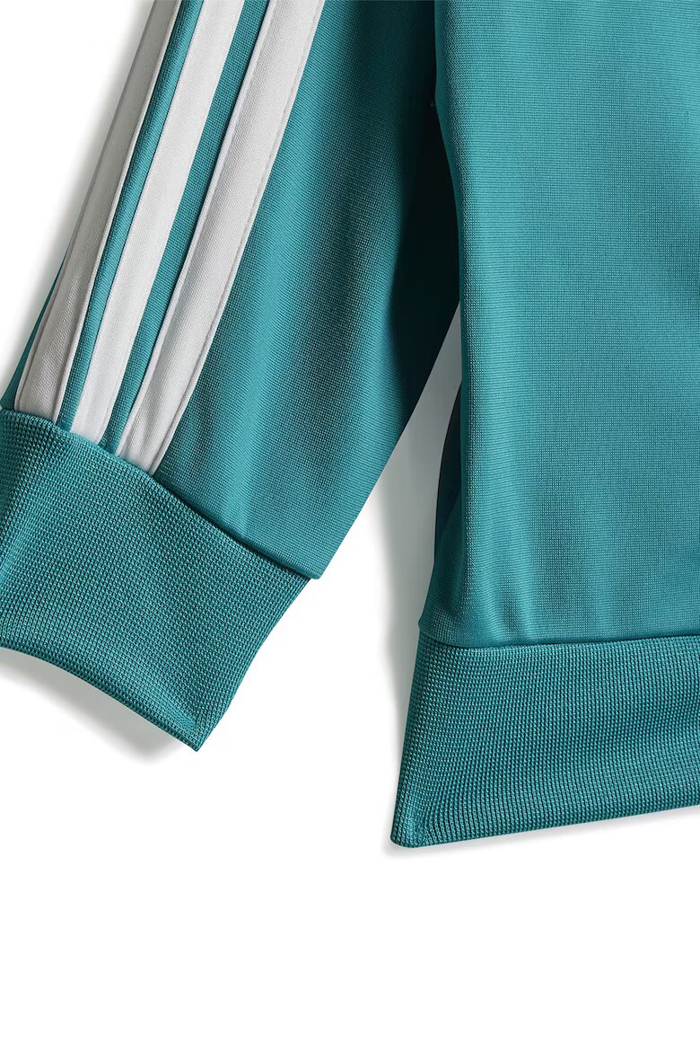 adidas Sportswear Спортен екип Essentials Climacool с цип Бял/Тъмнозелен/Персийско зелено