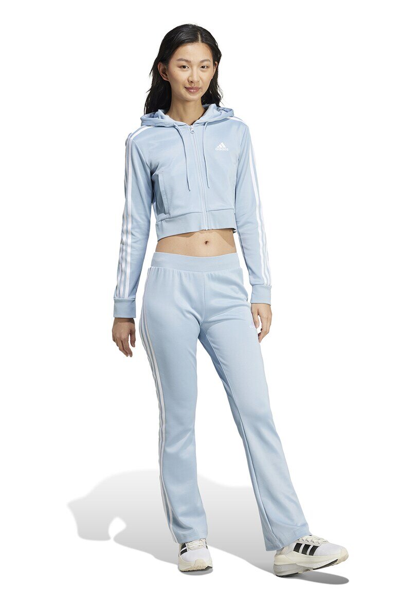 adidas Sportswear Спортен екип Glam с късо худи Светлосин