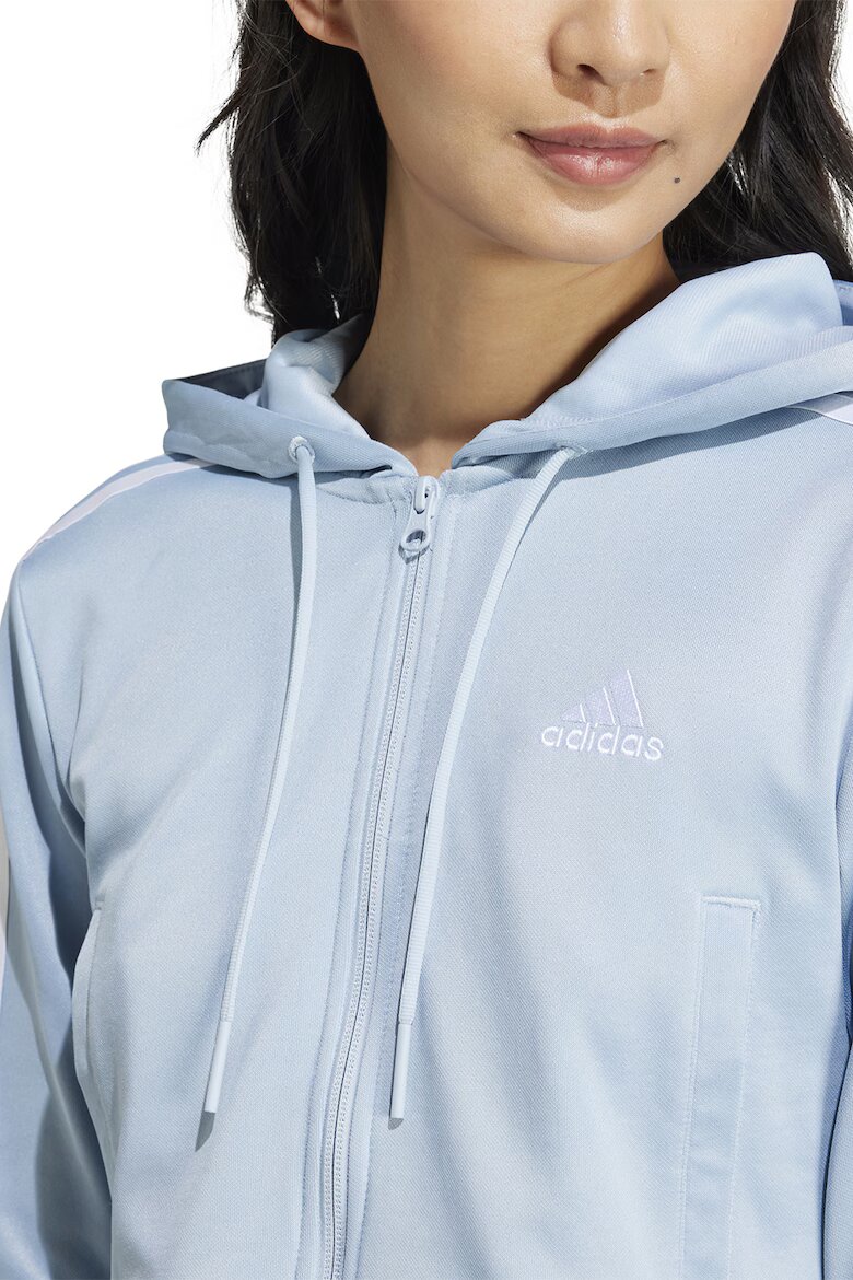 adidas Sportswear Спортен екип Glam с късо худи Светлосин