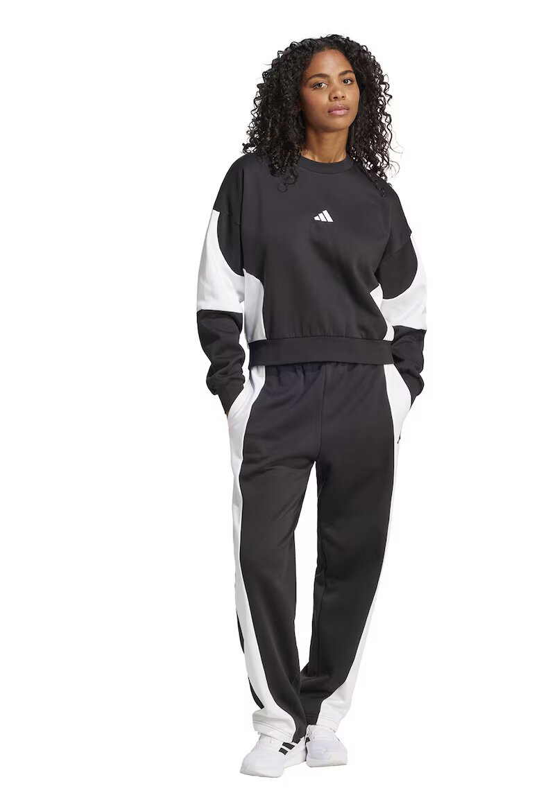 adidas Sportswear Спортен екип Laziday с контрастни панели Черен/Бял