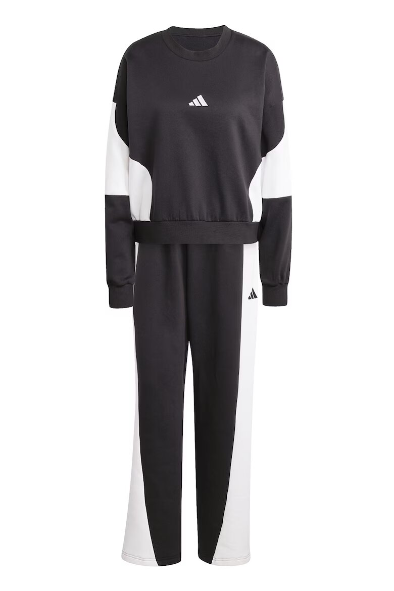 adidas Sportswear Спортен екип Laziday с контрастни панели Черен/Бял
