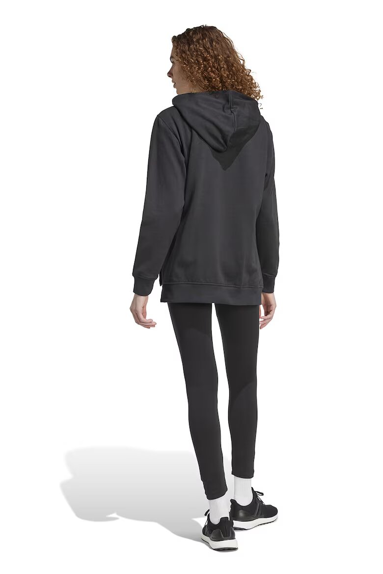 adidas Sportswear Спортен екип Leisure с памук с лого Черен/Мръснобял