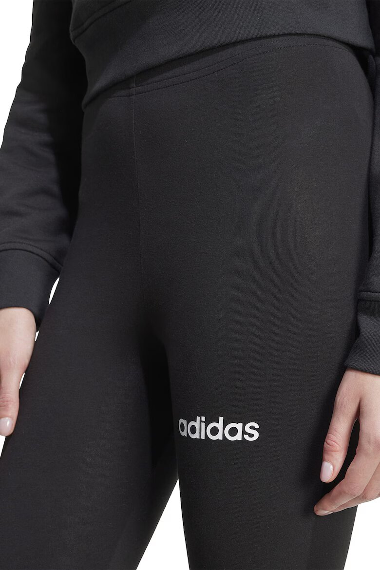 adidas Sportswear Спортен екип Leisure с памук с лого Черен/Мръснобял