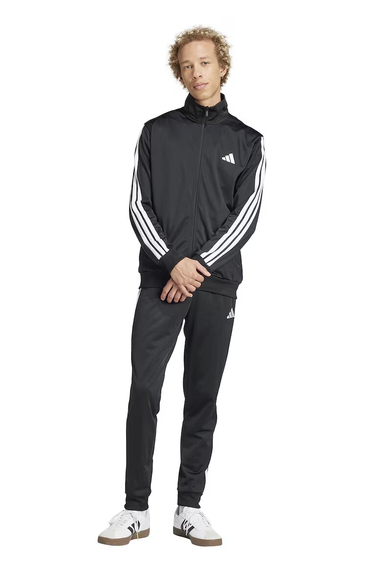 adidas Sportswear Спортен екип с бродирано лого Черен